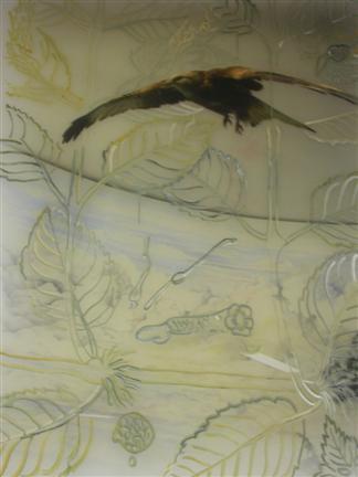 20.jpg - Museum Flight. 
oil on Mylar 