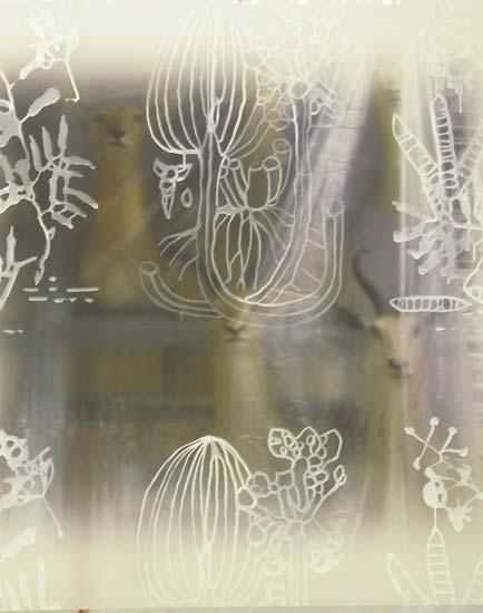 28.jpg - No Place: warehouse 
Oil on inkjet on mylar surface. 115cm x 92cm 