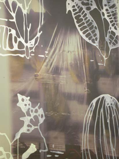29.jpg - No Place: warehouse 
Oil on inkjet on mylar surface. 115cm x 92cm 
