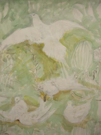case-of-doves.jpg - Case of Doves 
Mixed media on paper. 127x 96 cm