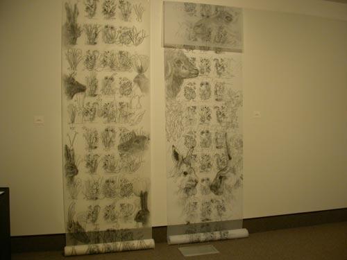 here-and-there-graphite-on-mylar.jpg - Here and There (Installation View) 
Graphite on Mylar