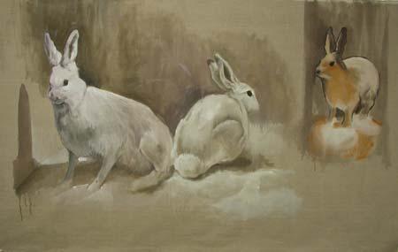 Case-of-Rabbits-oil-on-linen-2005.jpg - Case of Rabbits 
Oil on Linen 2005