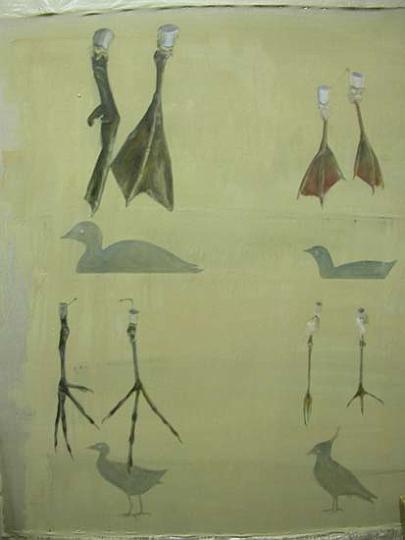 display-syntax-002.jpg - Signs (group of four) 
Oil on linen. 135cm x 138cm