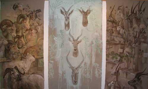 trophy-room-wall-panels-001.jpg - Trophy Room, wall panels 2,3,4 
Oil on linen